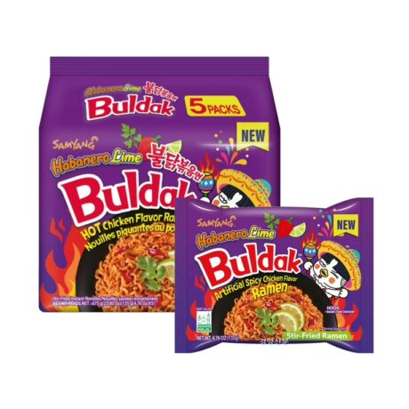 Samyang Buldak Hot Chicken Habanero Lime 135g x 5st